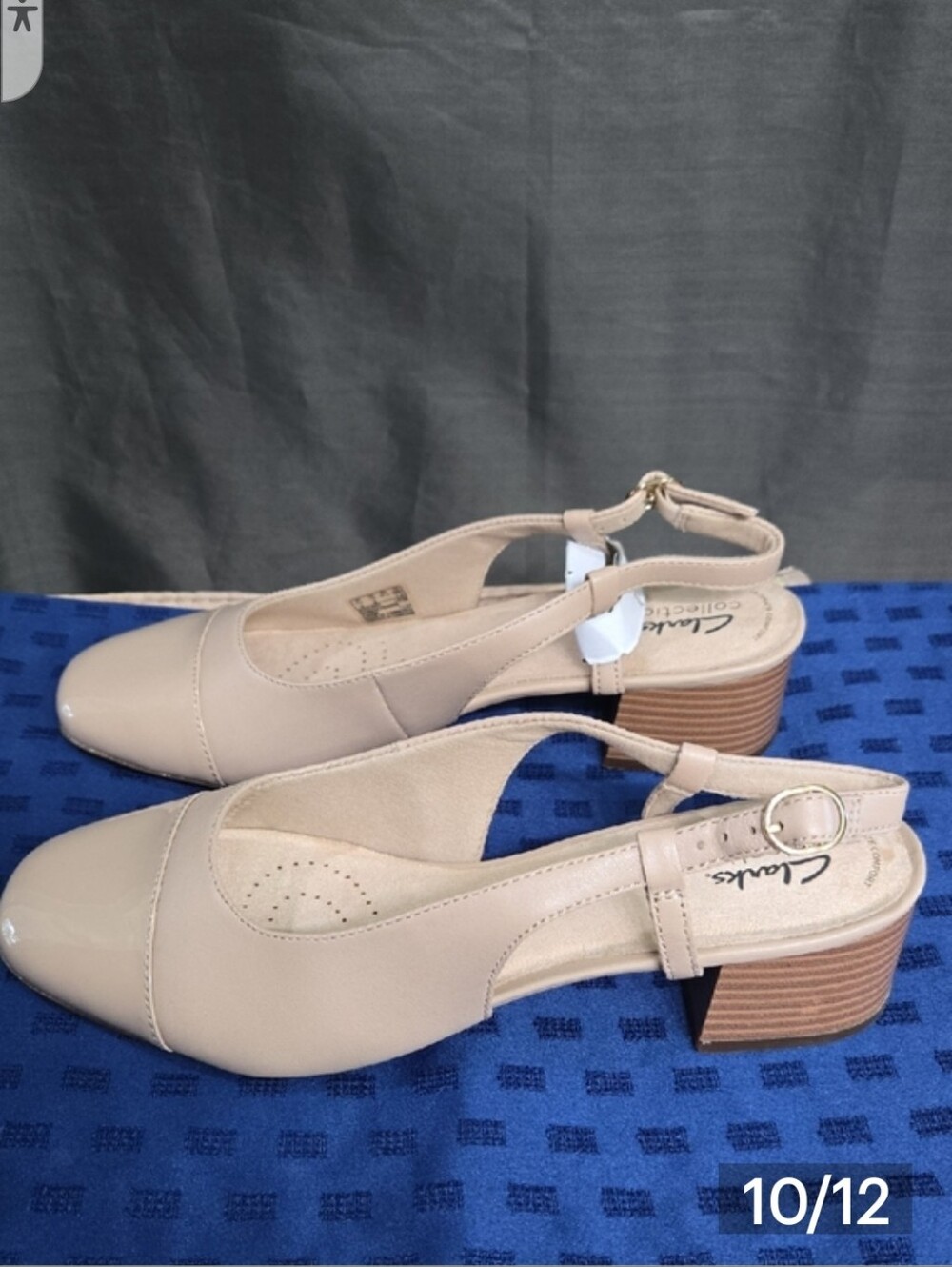 SALE! Clarks Blush Beige Slingback Block Heel Pumps ($100 Retail)